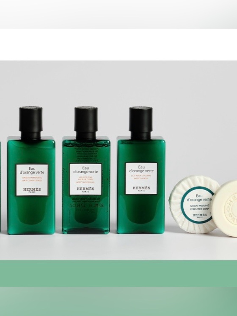 Hermès Hotel Collection Eau d'Orange Verte Bath Travel Toiletries Set